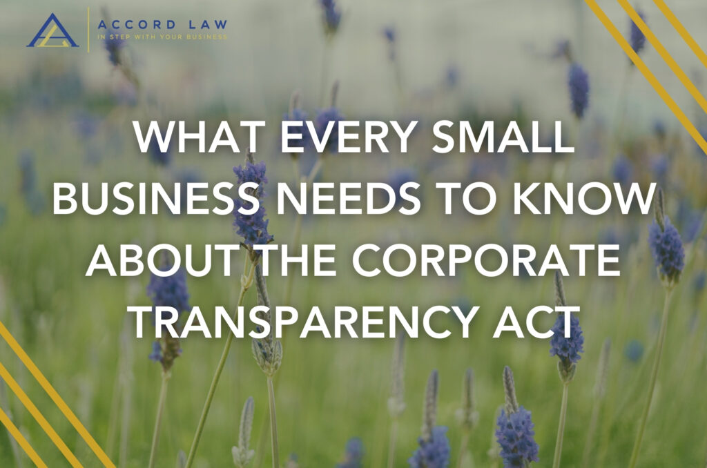 WHAT EVERY SMALL BUSINESS NEEDS TO KNOW ABOUT THE CORPORATE TRANSPARENCY ACT