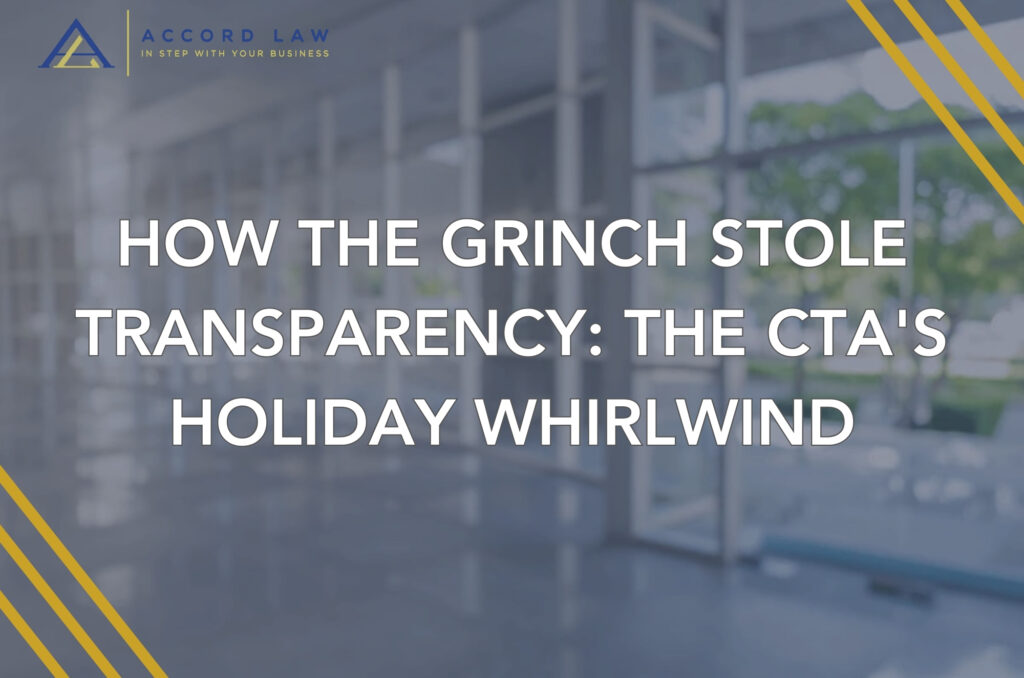 HOW THE GRINCH STOLE TRANSPARENCY: THE CTA'S HOLIDAY WHIRLWIND